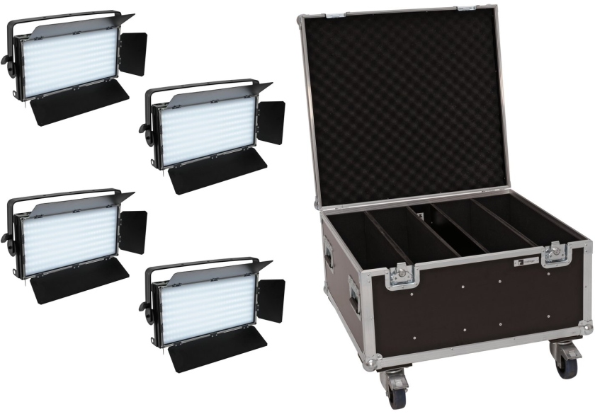 Eurolite Set 4x LED PLL-480 QCL Panel + Case