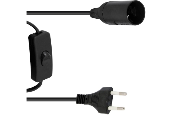 Eurolite E-14 Socket Power Cable, Plug, Switch Eurolite E-14 Socket Power Cable, Plug, Switch