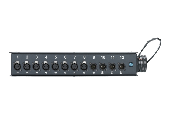 StraightLink 8/4 XLR 3p - RMP 37p M12-channel - single ground