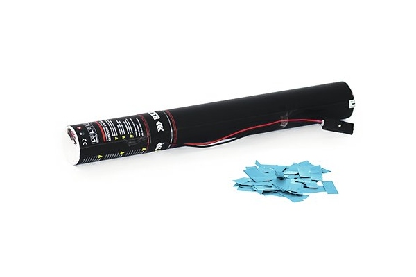 Electric Confetti Cannon 50cm, light blue