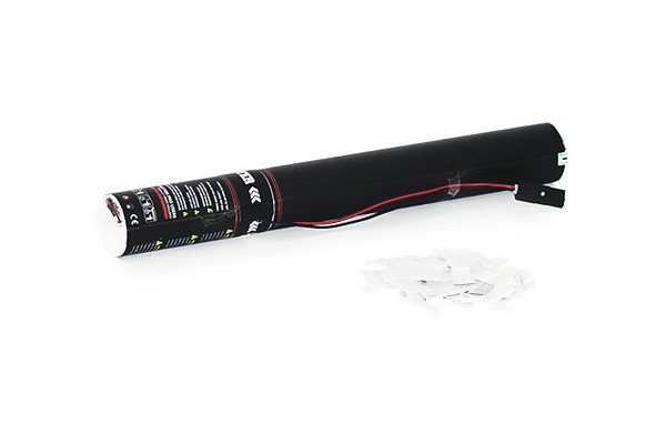 Electric Confetti Cannon 50cm, white
