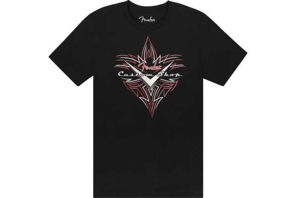 Fender Custom Shop Pinstripe T-Shirt Black L
