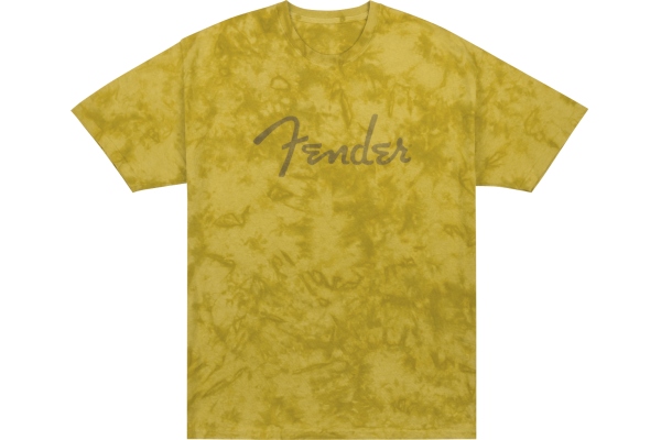 Fender Spaghetti Logo Tie-Dye T-Shirt Mustard S Fender Spaghetti Logo Tie-Dye T-Shirt Mustard S