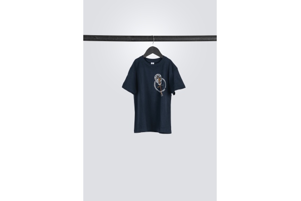Ortega Skull Kids T-Shirt - Navy Blue/ 7-8