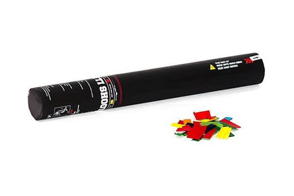 Handheld Confetti Cannon 28cm, multicolor