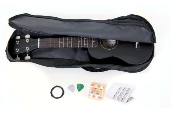 Almeria  Player Pack Ukulelenn negru,mat