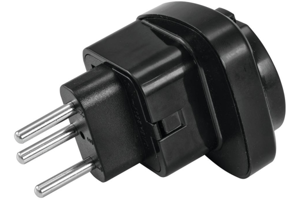 Omnitronic Adapter EU/CH Plug 10A bk
