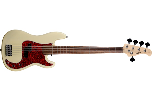 Arrow Session Bass 5 Bone White Rosewood/T-shell