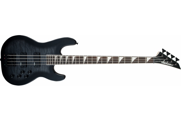 Jackson JS Series Concert™ Bass JS3Q Amaranth Fingerboard Transparent Black Burst