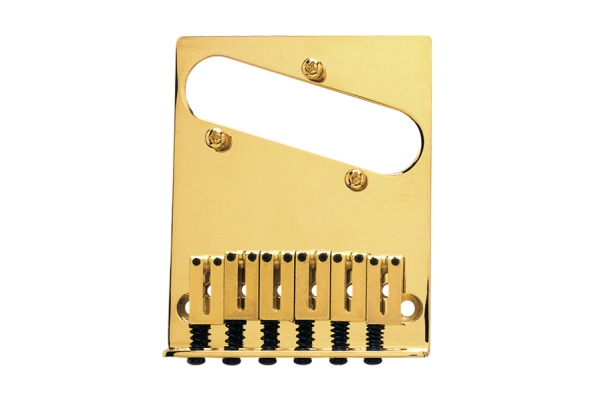 Fender 6-Saddle American Series Telecaster Bridge Assembly (Gold)