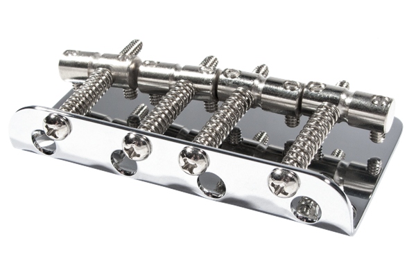 Pure Vintage '70s Jazz Bass Bridge Assembly Chrome