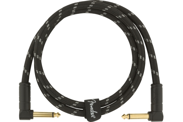 Deluxe Series Instrument Cable Angle/Angle 3' Black Tweed
