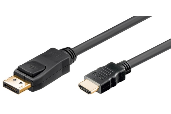Goobay Cablu DisplayPort la HDMI 1m Goobay Cablu DisplayPort la HDMI 1m