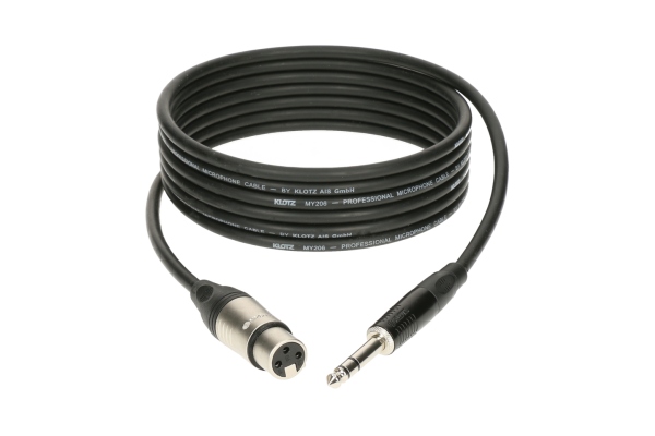 M1 Balanced Audio - XLRf - TRS Jack Silver - 2m