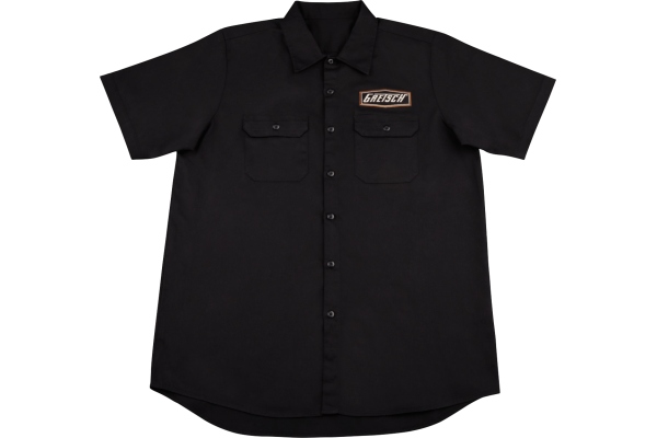 Gretsch Guitars Biker Work Shirt Black S Gretsch Guitars Biker Work Shirt Black S