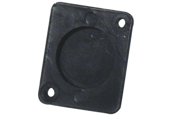 Universal XLR Blanking Plate, black plast