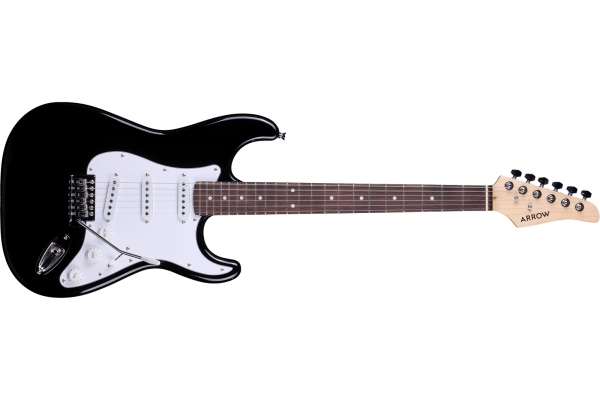 Arrow Tonecaster ST 111 Deep Black Rosewood/White