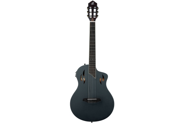 TourPlayer DeLuxe Nylon 6 String Spruce Black + Gig Bag