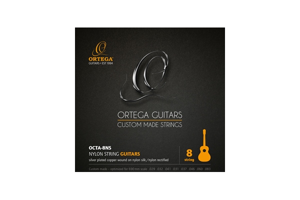 String Set 8-String Nylon Silver-plated Copper Wound - Single String 031
