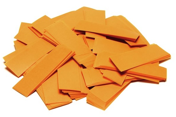 Slowfall Confetti rectangular 55x18mm, orange, 1kg
