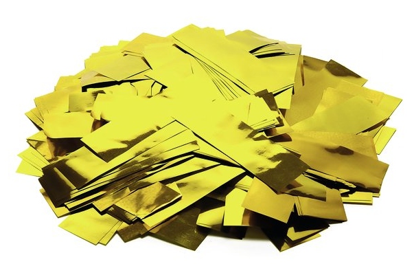 TCM FX Metallic Confetti rectangular 55x18mm, gold, 1kg