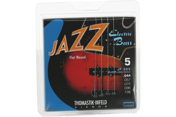 Thomastik Jazz Bass series nickel flat wound round core Set 5-str. super long