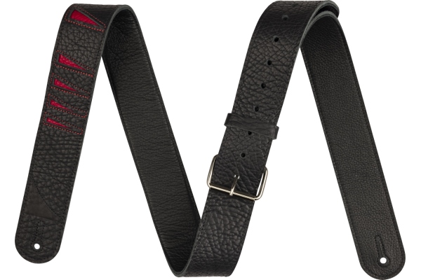 Jackson Shark Fin Leather Strap Red and Black 2