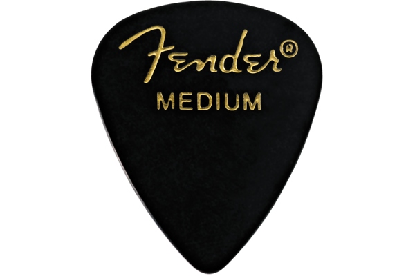 Fender Classic Celluloid Black 351 Shape Medium