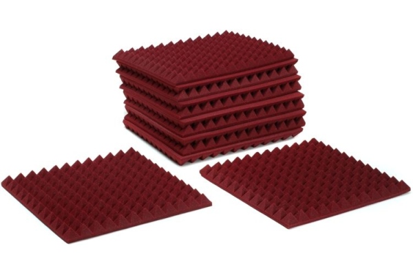 2'' Studiofoam Pyramids-22 Burgundy