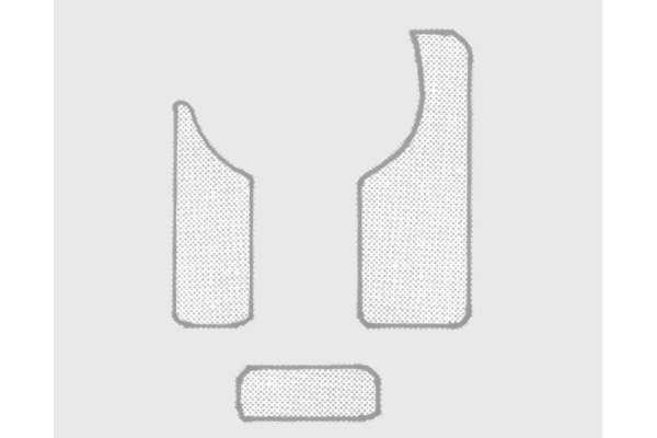 Gewa Pickguard Set pt chitara clasica, 3 componente