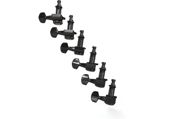 Daddario Auto-Trim Locking Tuning Machines 6 In-line- Black