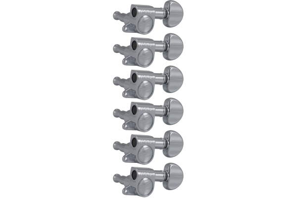 Grover 205C6 Mini Rotomatics 6-in-Line Left Side Chrome