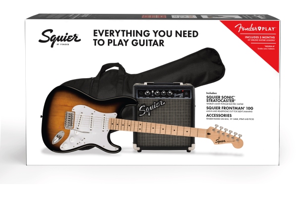 Fender Squier Sonic Stratocaster Pack - 2-Color Sunburst