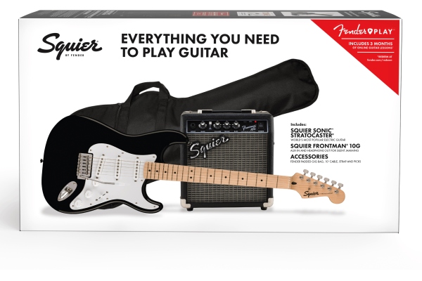 Fender Squier Sonic Stratocaster Pack - Black