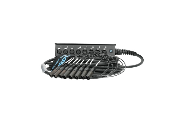 StraightLink 8/0 XLR 3p8-channel - single ground - 20 m