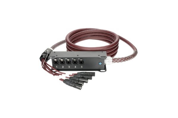 Klotz RamCAT 5-fold network multicore system, highly flexible RC5-LB5V cable, TrussLink stagebox, heavy duty versionCAT5e (S/UTP) / etherCON - etherCON - 50 m