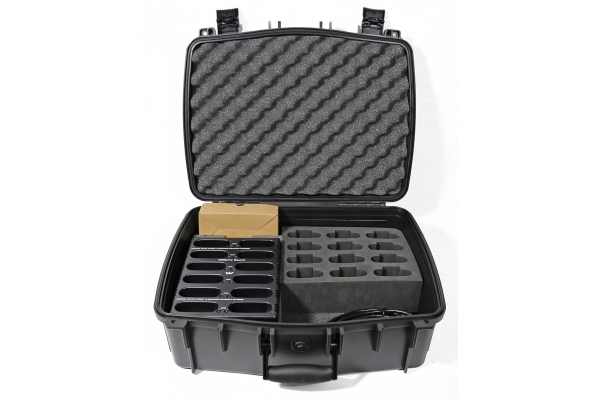 CHG 3512 PRO Body-pack charger, 12 bay, with case