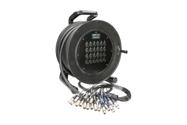 DrumLink 16/8 - 16x XLR 3p F/M + 8x XLR 3p M/F24-channel - analog multicore drum - single ground - 25 m