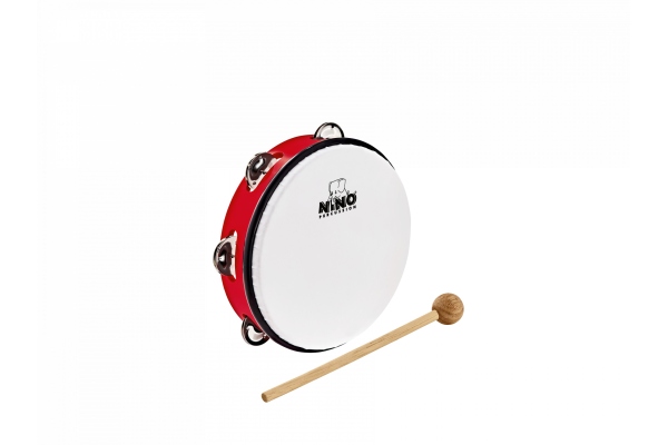 Nino Percussion ABS Tambourine 8 - Red Nino Percussion ABS Tambourine 8 - Red