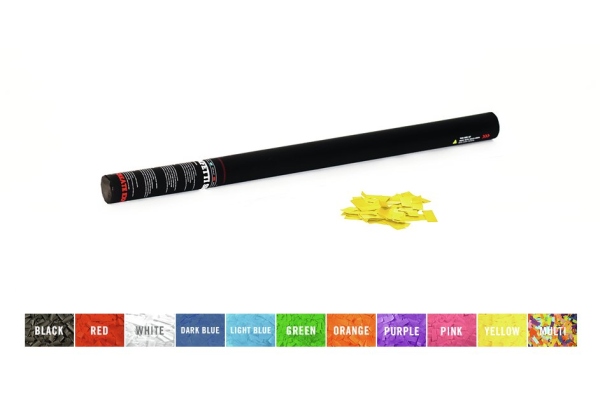 Handheld Confetti Cannon 80cm, yellow