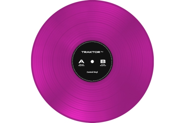 Traktor Control Vinyl Neon Pink Transparent