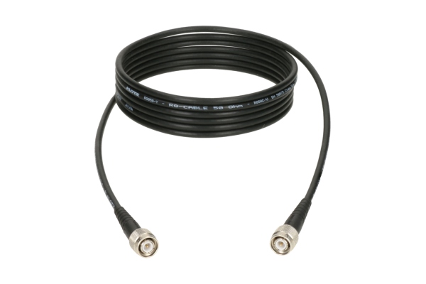 flexible 50 ohms coax cable - RG58C/Uwith TNC plugs by Damar & Hagen - 4 m