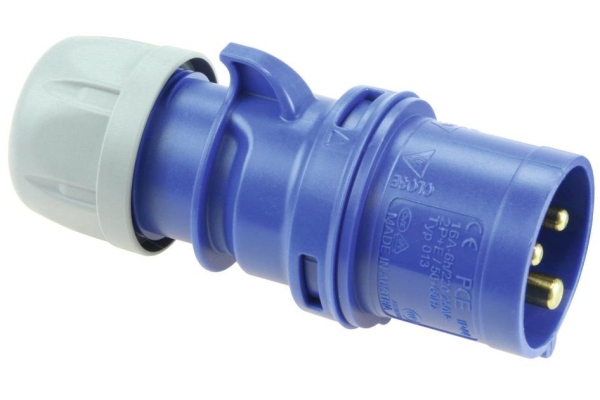 PC ELECTRIC CEE Plug 16A 3pin bu