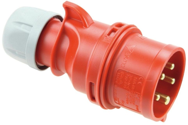 CEE Plug 16A 5pin rd