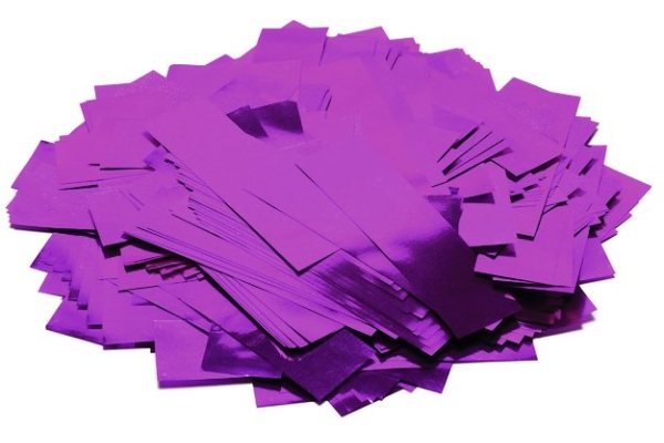 Metallic Confetti rectangular 55x18mm, pink, 1kg