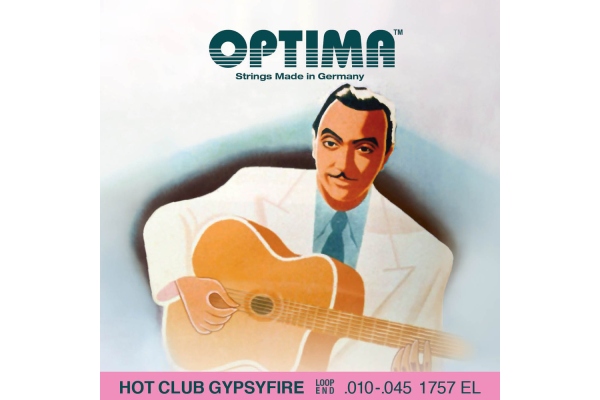 Optima Corzi chitara acustica Hot Club Gypsyfire silver plated Set cu bucla