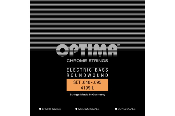 Corzi chitara bas Chrome Strings. Round Wound Medium Scale Set