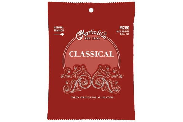 Martin Guitars M260 Classical Normal Tension Bronze Ball End
