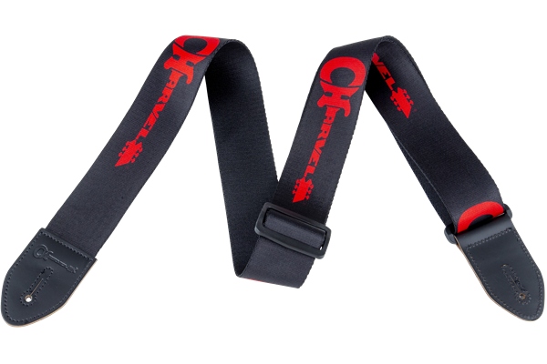 Chauvet Charvel Strap Black with Red Logo Chauvet Charvel Strap Black with Red Logo
