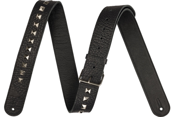 Jackson Metal Stud Leather Strap Black 2.5 Jackson Metal Stud Leather Strap Black 2.5